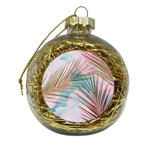 Palms + Sky - xmas bauble by Uma Prabhakar Gokhale