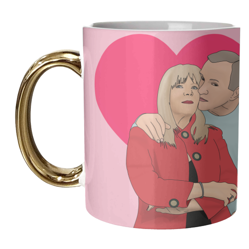 Pam & Mick - unique mug by Pink and Pip