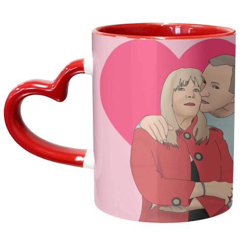 Pam & Mick - unique mug by Pink and Pip