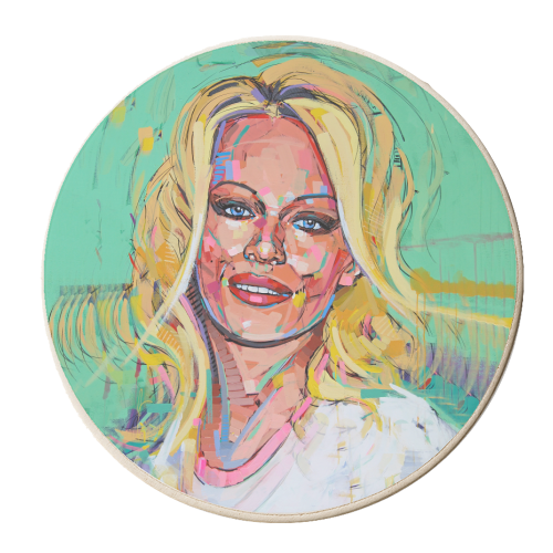 Pammy - personalised beer coaster by Laura Selevos