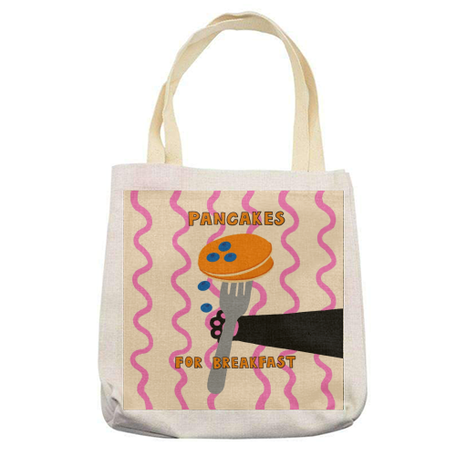Pancakes For Breakfast - printed canvas tote bag by The Paper Tail
