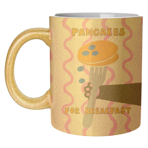 Pancakes For Breakfast - unique mug by The Paper Tail