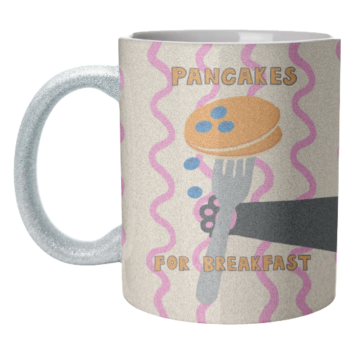 Pancakes For Breakfast - unique mug by The Paper Tail