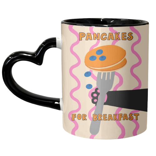 Pancakes For Breakfast - unique mug by The Paper Tail