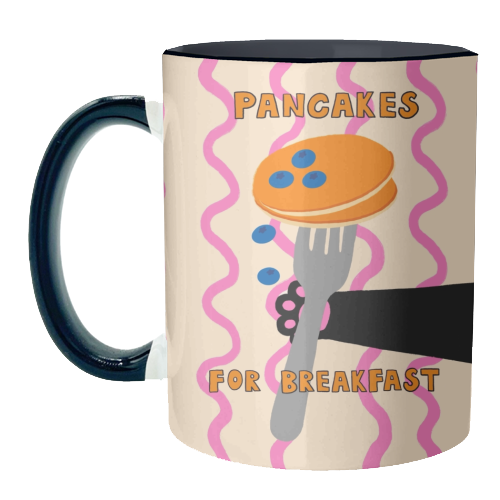 Pancakes For Breakfast - unique mug by The Paper Tail