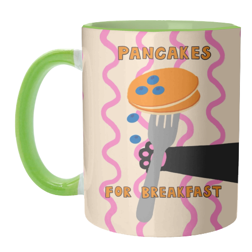 Pancakes For Breakfast - unique mug by The Paper Tail