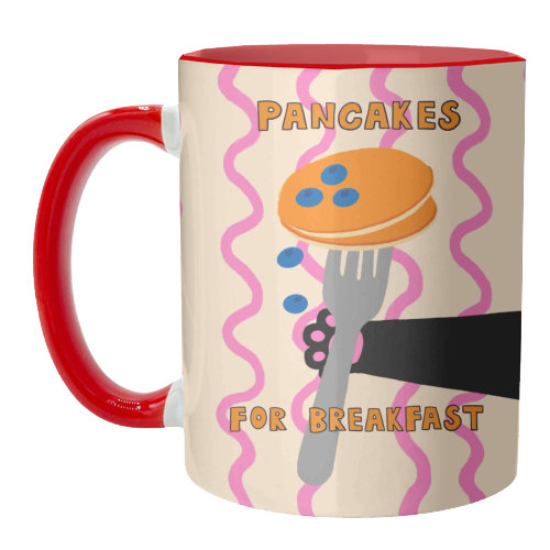 Pancakes For Breakfast - unique mug by The Paper Tail