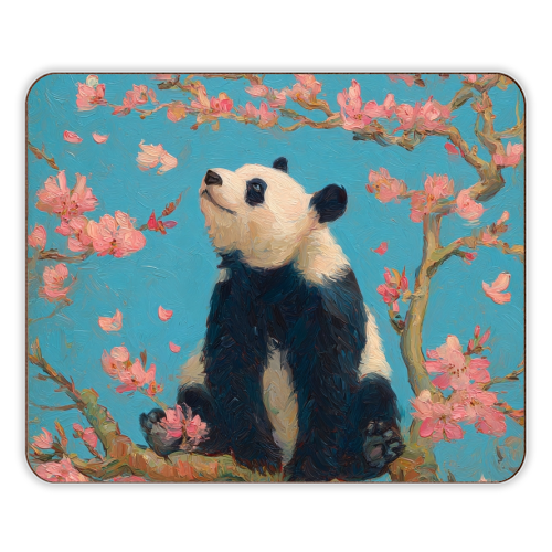 Panda on tree - designer placemat by DejaReve