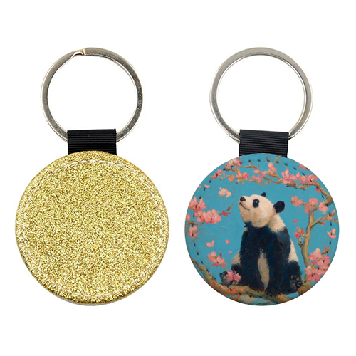 Panda on tree - keyring by DejaReve