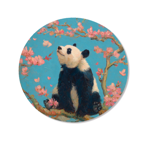 Panda on tree - Magnet by DejaReve