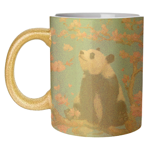 Panda on tree - unique mug by DejaReve