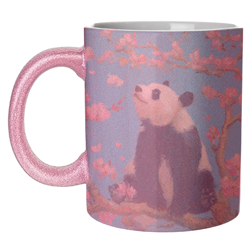 Panda on tree - unique mug by DejaReve