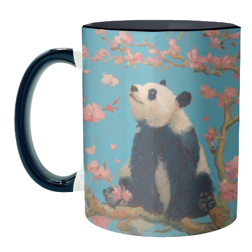 Panda on tree - unique mug by DejaReve