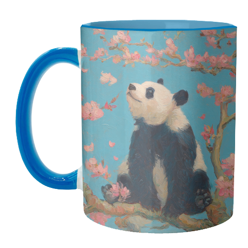 Panda on tree - unique mug by DejaReve