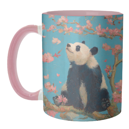 Panda on tree - unique mug by DejaReve
