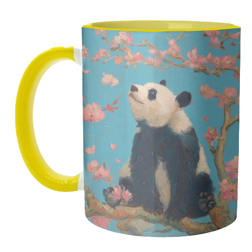 Panda on tree - unique mug by DejaReve