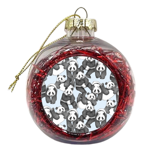 Panda, Panda, Panda! - xmas bauble by Charlotte Jade O'Reilly