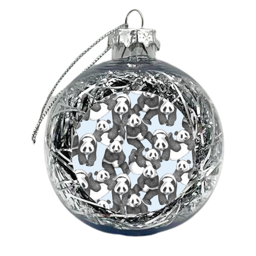Panda, Panda, Panda! - xmas bauble by Charlotte Jade O'Reilly