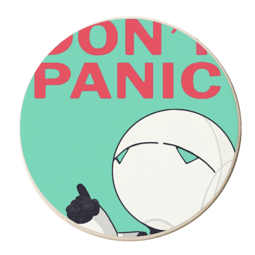 Panic - personalised beer coaster by Danny Welch