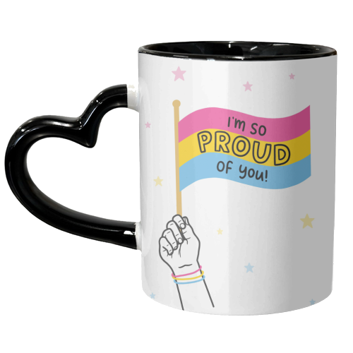 Pansexual proud of you - unique mug by Loren Grosvenor