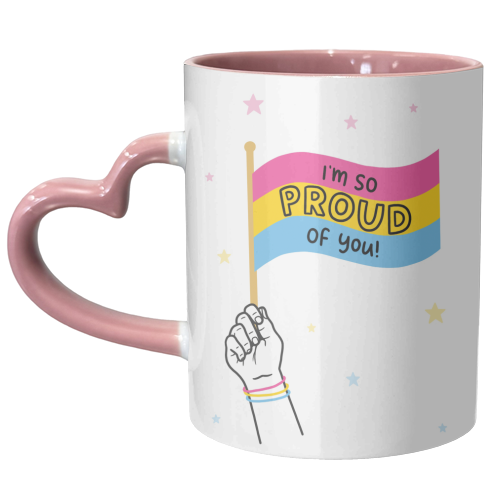 Pansexual proud of you - unique mug by Loren Grosvenor