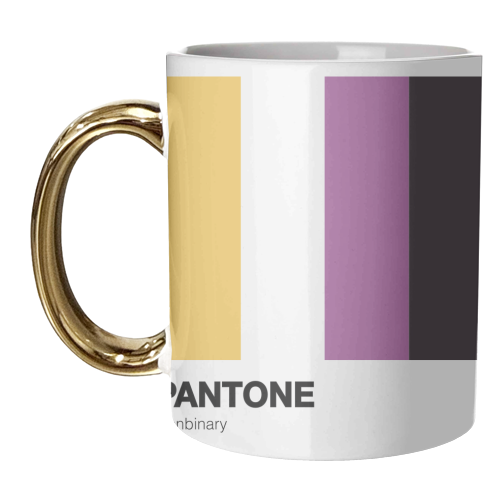 Pantone Non Binary Queer Giftwear - unique mug by AbiGoLucky