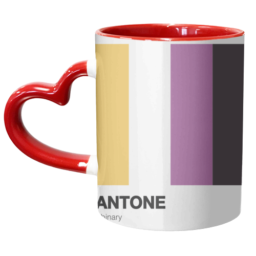 Pantone Non Binary Queer Giftwear - unique mug by AbiGoLucky