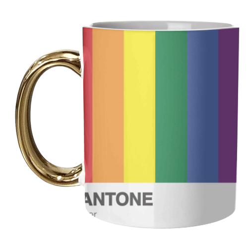 Pantone Queer LGBTQ+ Gay Giftware - unique mug by AbiGoLucky