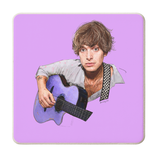 Paolo - personalised beer coaster by Beverley Rae