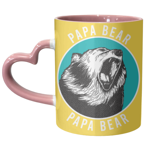 Papa Bear - unique mug by Vallely Studios
