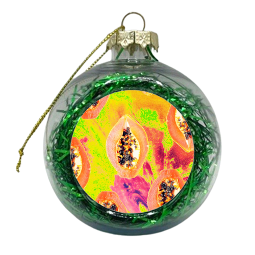 papaya - xmas bauble by Uma Prabhakar Gokhale