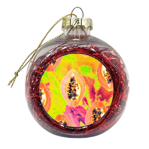 papaya - xmas bauble by Uma Prabhakar Gokhale