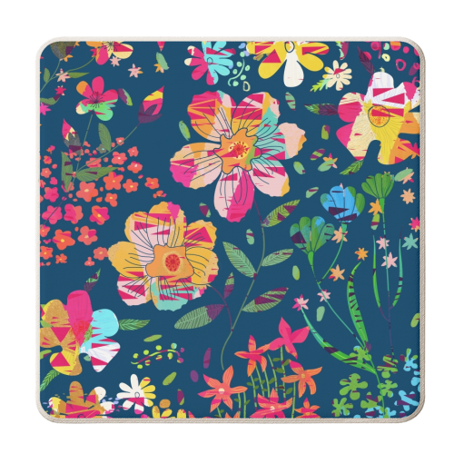 Paper Floral - personalised beer coaster by Uma Prabhakar Gokhale