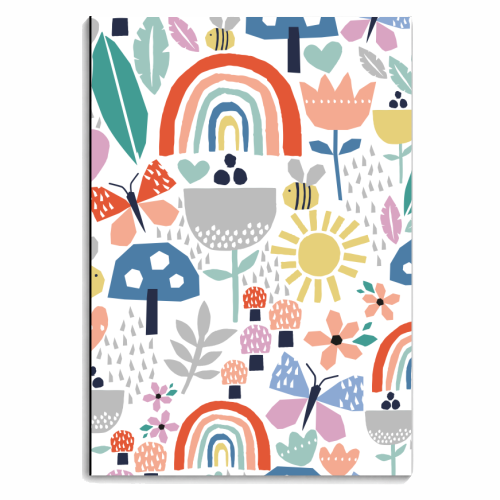 Papercut floral pattern - personalised A4, A5, A6 notebook by sarah morley