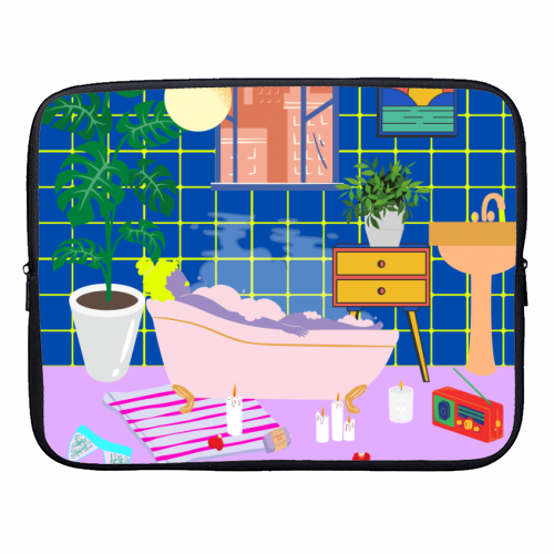 Paradise House: Bathroom - designer laptop sleeve by Nina Robinson