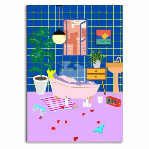 Paradise House: Bathroom - personalised A4, A5, A6 notebook by Nina Robinson