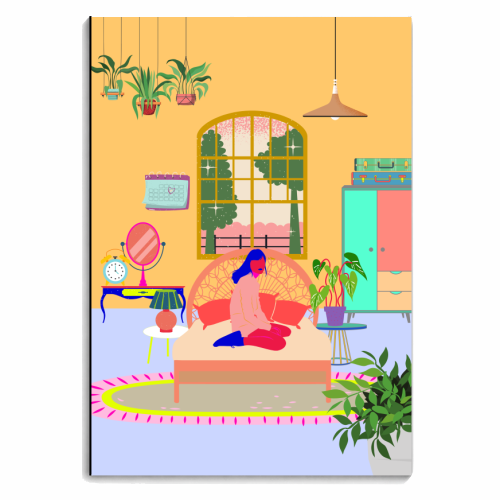 Paradise House: Bedroom - personalised A4, A5, A6 notebook by Nina Robinson