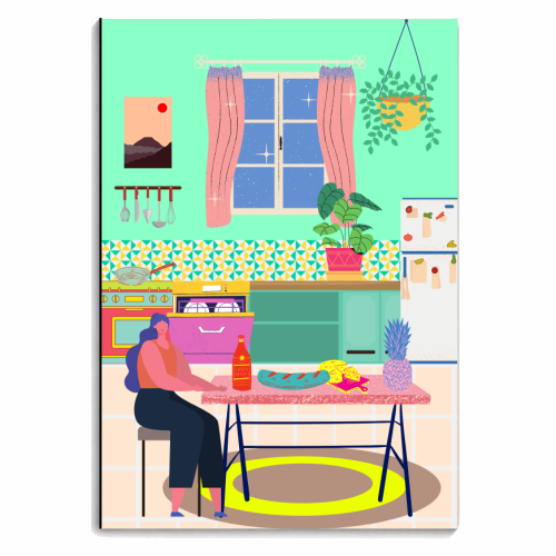 Paradise House: Kitchen - personalised A4, A5, A6 notebook by Nina Robinson