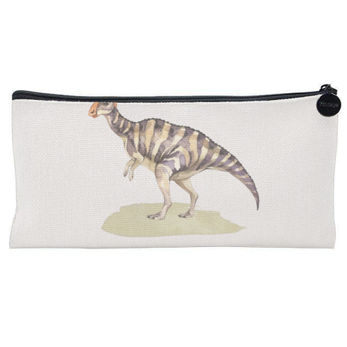 Parasaurolophus - flat pencil case by Gal Design