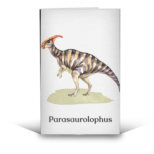 Parasaurolophus - funny greeting card by Gal Design