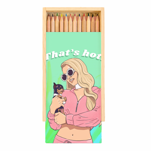 Paris Hilton - Coloured Pencils with Box by The Queer Store