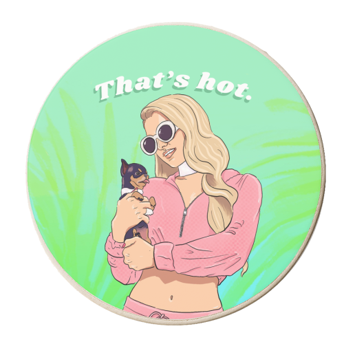 Paris Hilton - personalised beer coaster by The Queer Store