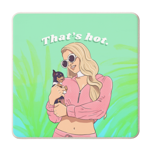 Paris Hilton - personalised beer coaster by The Queer Store