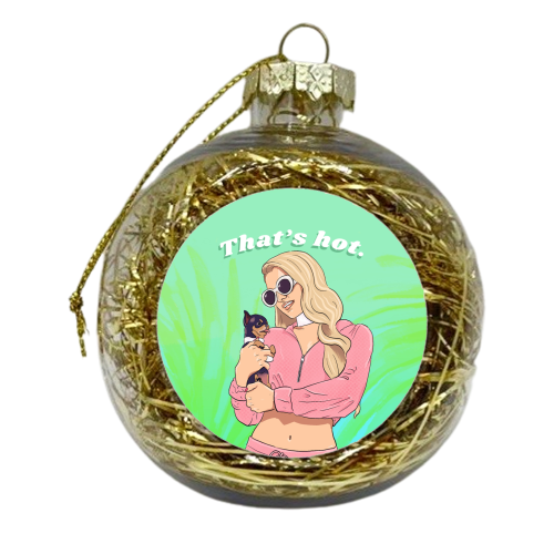 Paris Hilton - xmas bauble by The Queer Store