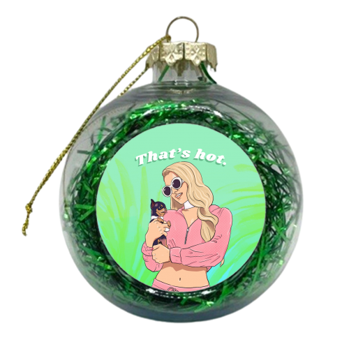Paris Hilton - xmas bauble by The Queer Store
