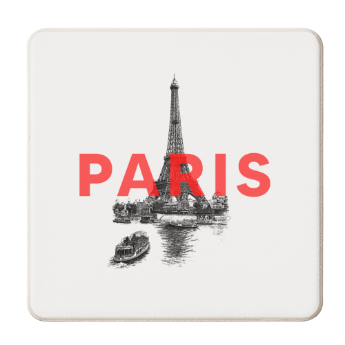 Paris - personalised beer coaster by The 13 Prints