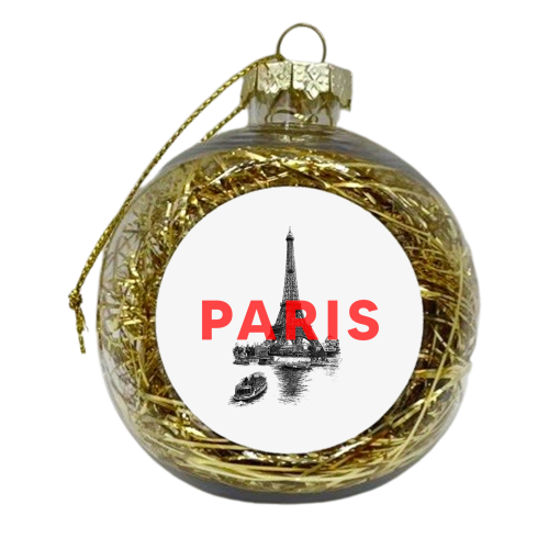 Paris - xmas bauble by The 13 Prints