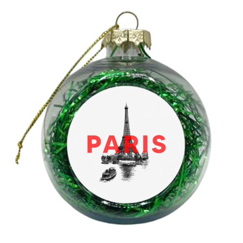 Paris - xmas bauble by The 13 Prints