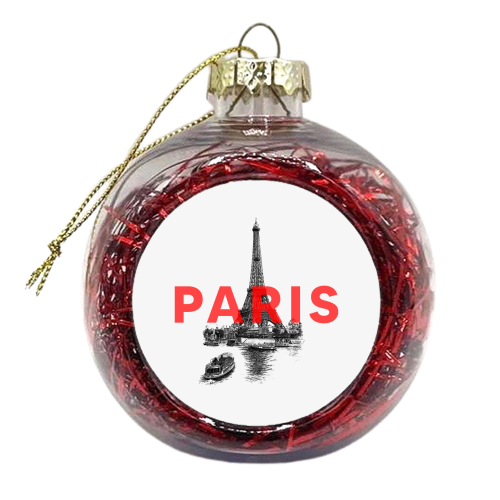Paris - xmas bauble by The 13 Prints