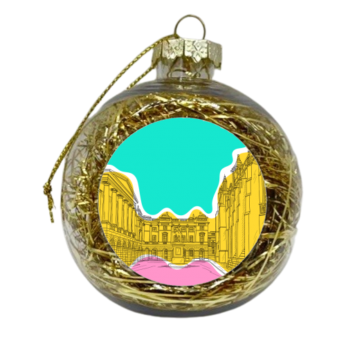 Parliament Square, Edinburgh (Scotland) In Colours - xmas bauble by Adam Regester